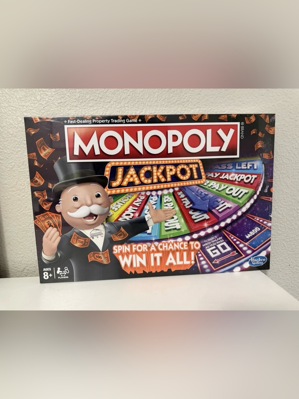 Monopoly Jackpot Board Game New & Sealed Hasbro 2-4 Players Ages 8+ Family Game